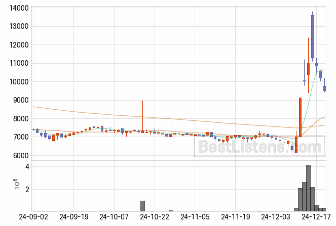 [053580] 웹케시 주가 전망 자료 : 일봉 차트 2024.12.19