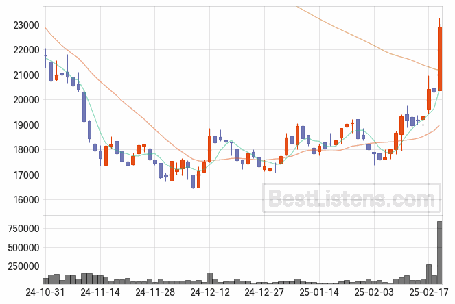 [104830] 원익머트리얼즈 주가 전망 자료 : 일봉 차트 2025.02.19