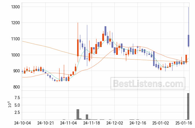 [133820] 화인베스틸 주가 전망 자료 : 일봉 차트 2025.01.20